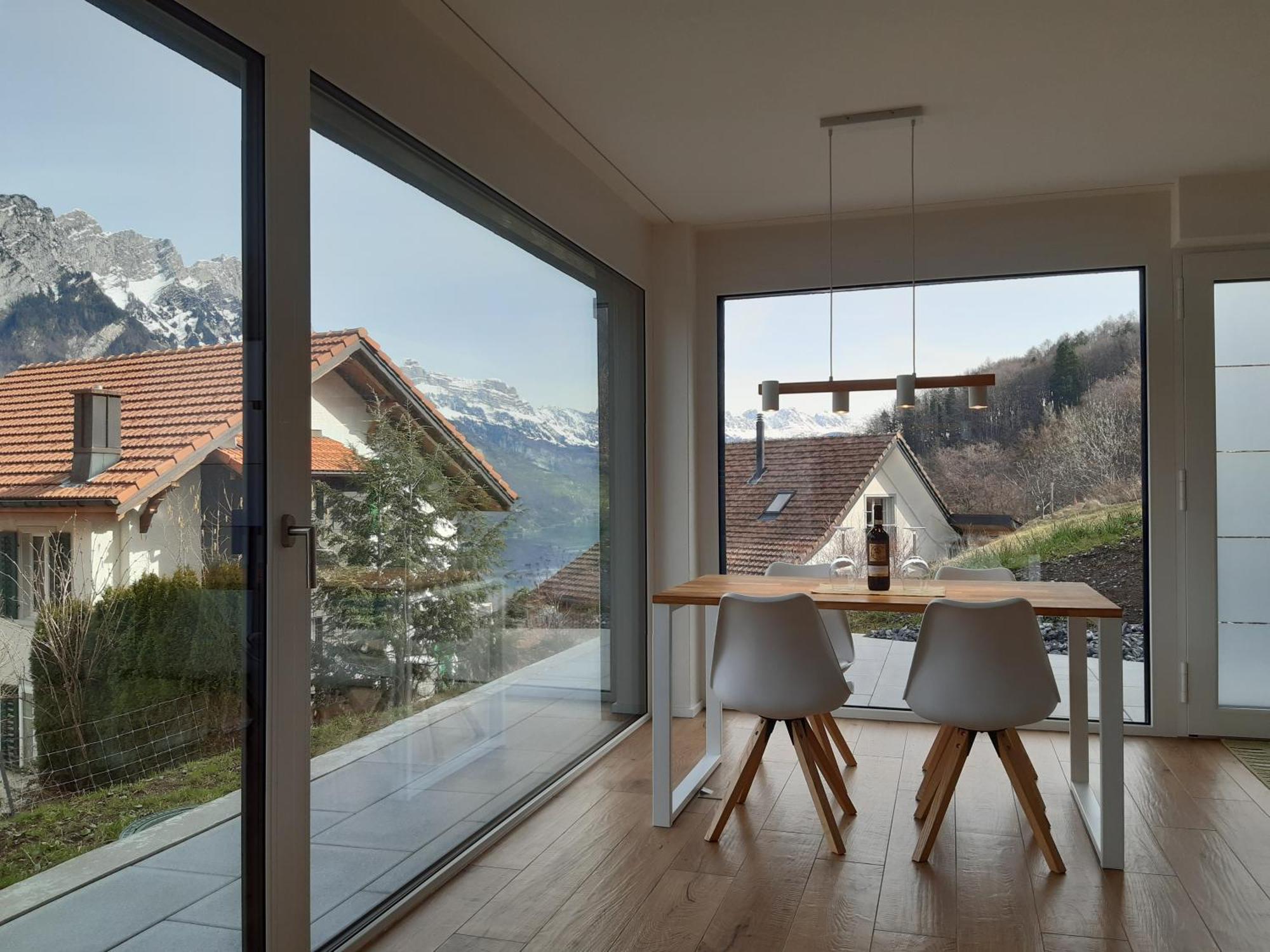 Apartment Panorama Am Walensee In Neubau-Villa Obstalden Exterior photo