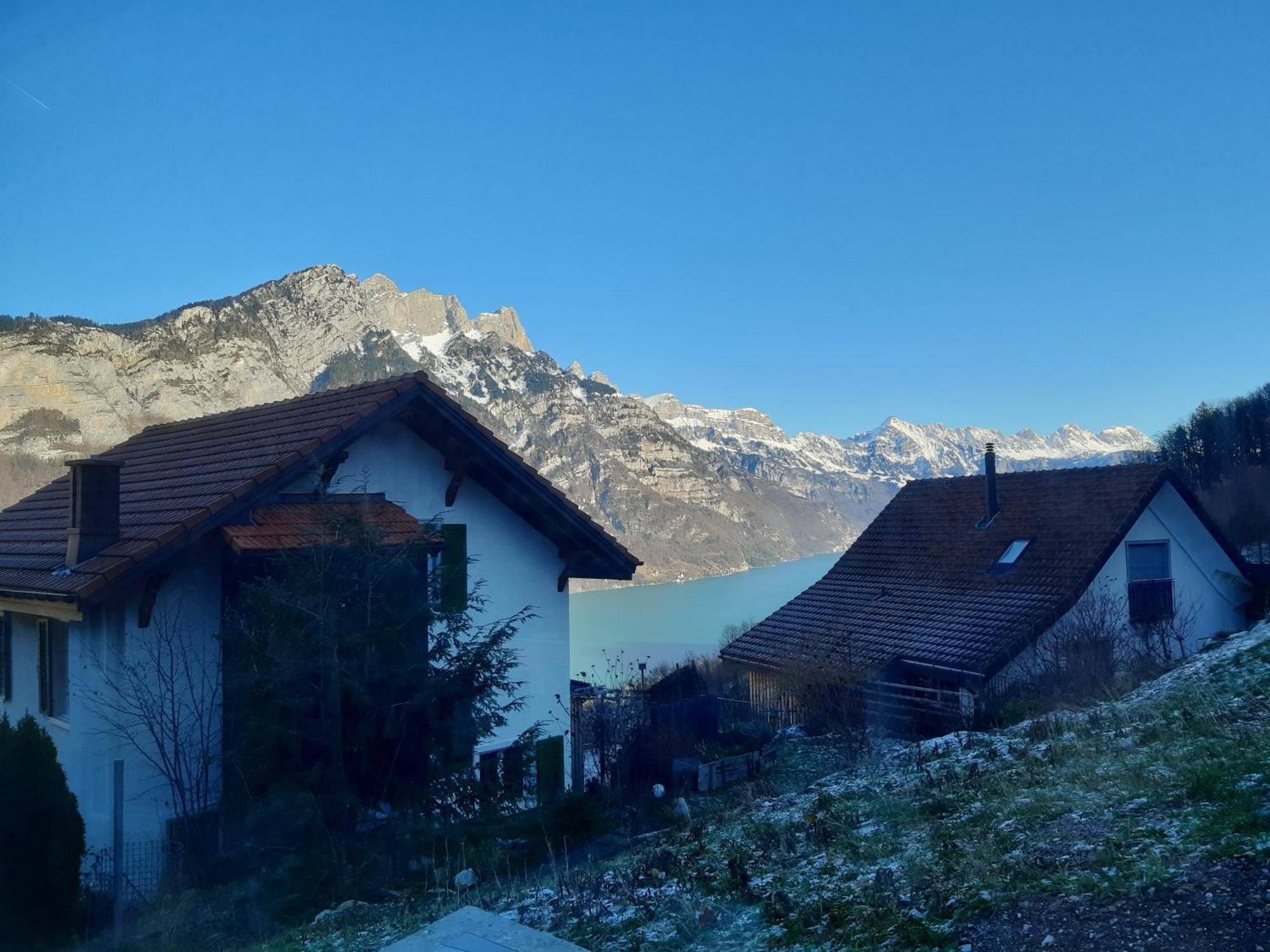 Apartment Panorama Am Walensee In Neubau-Villa Obstalden Exterior photo